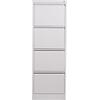 Συρταριέρα φακέλων Nextdeco γκρι 4 συρτάρια Υ133,1x46x62εκ.